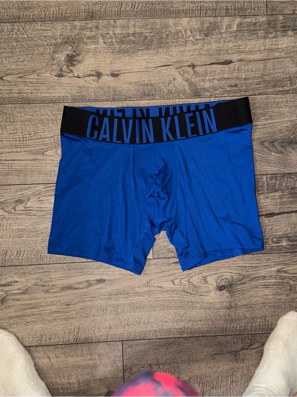 Calvin Klein Royal Blue Boxer Briefs with Black Waistband